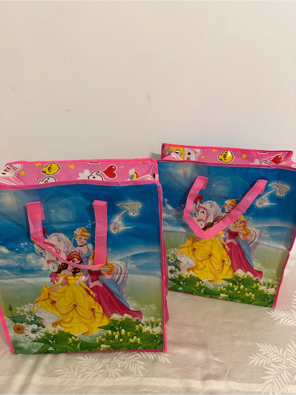 Pink Princess Tote Bag for Kids - Two-Pack